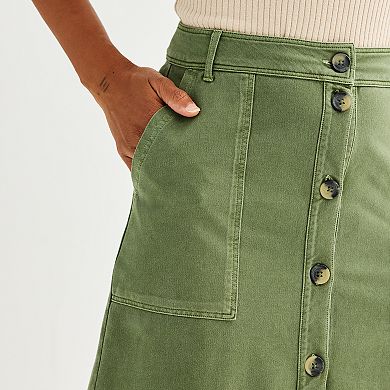 Women's Sonoma Goods For Life?? Utility Midi Skirt