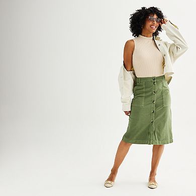 Women's Sonoma Goods For Life?? Utility Midi Skirt