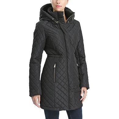 Plus Size Bgsd Angela Quilted Parka Coat