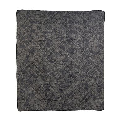 Donna Sharp Augusta Reversible Quilted Floral Throw Blanket