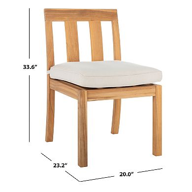 Safavieh Montford Teak Dining Chair 2-pc. Set