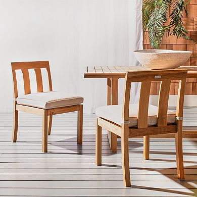 Safavieh Montford Teak Dining Chair 2-pc. Set