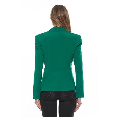 Women's ALEXIA ADMOR Lianne Classic Structured Blazer with Shoulder Pads