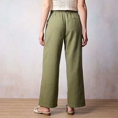 Women's LC Lauren Conrad High Rise Patch Pocket Wide Leg Pants