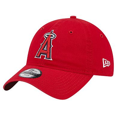 Youth New Era Red Los Angeles Angels Team Color 9TWENTY Adjustable Hat