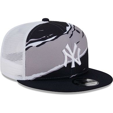 Men's New Era Navy New York Yankees Tear Trucker 9FIFTY Snapback Hat