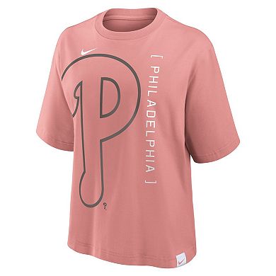 Women's Nike Pink Philadelphia Phillies Statement Boxy T-Shirt