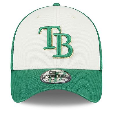 Men's New Era White/Green Tampa Bay Rays 2024 St. Patrick's Day 39THIRTY Flex Fit Hat