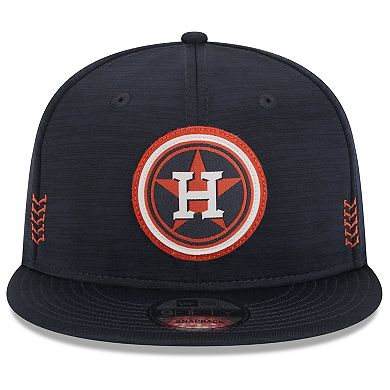 Men's New Era  Navy Houston Astros 2024 Clubhouse 9FIFTY Snapback Hat