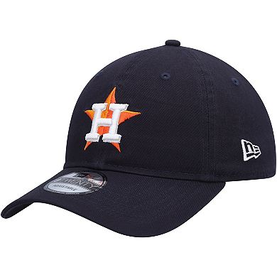 Men's New Era Navy Houston Astros Logo Replica Core Classic 9TWENTY Adjustable Hat