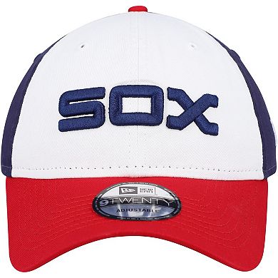 Men's New Era White Chicago White Sox Logo Replica Core Classic 9TWENTY Adjustable Hat