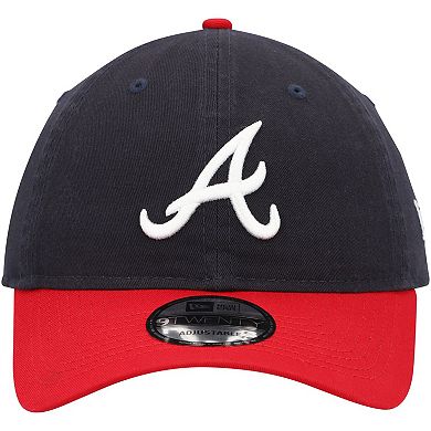 Men's New Era Navy/Red Atlanta Braves Replica Core Classic 9TWENTY Adjustable Hat