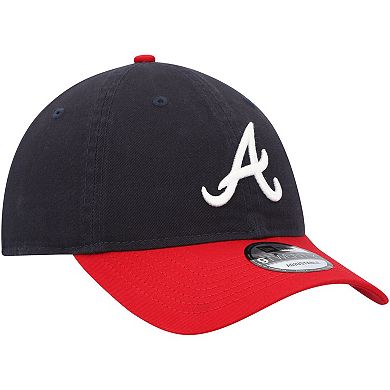 Men's New Era Navy/Red Atlanta Braves Replica Core Classic 9TWENTY Adjustable Hat