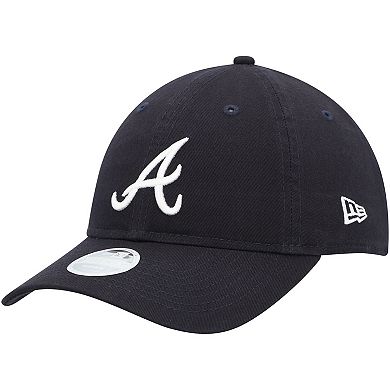Women's New Era Navy Atlanta Braves Team Logo Core Classic 9TWENTY Adjustable Hat