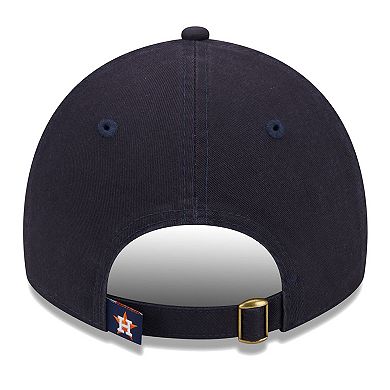 Women's New Era Navy Houston Astros Script 9TWENTY Adjustable Hat