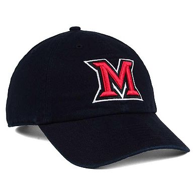 Men's '47 Black Miami University RedHawks Vintage Clean Up Adjustable Hat