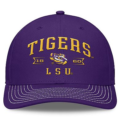Men's Top of the World Purple LSU Tigers Carson Trucker Adjustable Hat