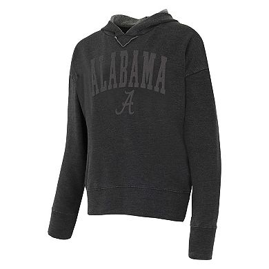 Women's Concepts Sport Charcoal Alabama Crimson Tide Volley Long Sleeve Hoodie T-Shirt