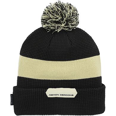 Men's Nike Black Wake Forest Demon Deacons Sideline Team Cuffed Knit Hat with Pom