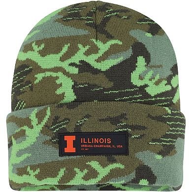 Men's Nike Camo Illinois Fighting Illini Veterans Day Cuffed Knit Hat