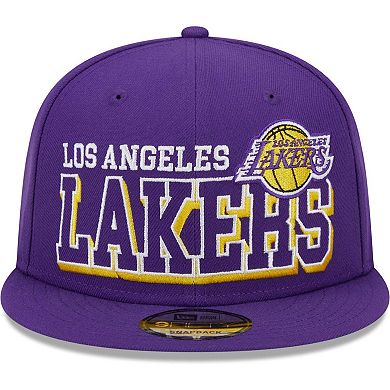 Men's New Era Purple Los Angeles Lakers Gameday 59FIFTY Snapback Hat