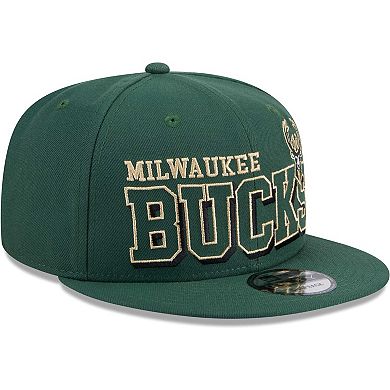 Men's New Era Hunter Green Milwaukee Bucks Gameday 59FIFTY Snapback Hat