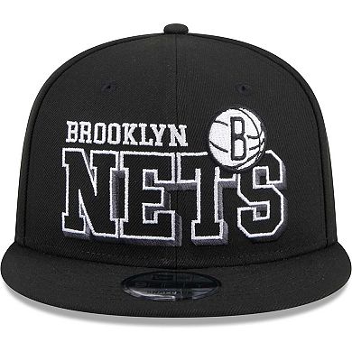 Men's New Era Black Brooklyn Nets Gameday 59FIFTY Snapback Hat