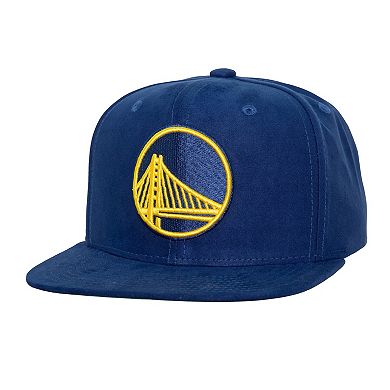 Men's Mitchell & Ness Royal Golden State Warriors Sweet Suede Snapback Hat