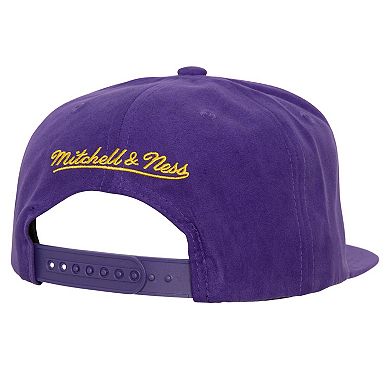 Men's Mitchell & Ness Purple Los Angeles Lakers Sweet Suede Snapback Hat