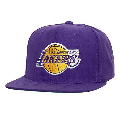 Men's Mitchell & Ness Purple Los Angeles Lakers Sweet Suede Snapback Hat