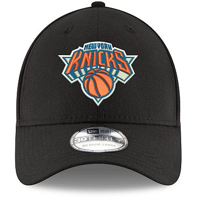 Men's New Era Black New York Knicks Official Team Color 39THIRTY Flex Hat