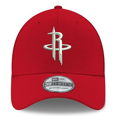 Men's New Era Red Houston Rockets Team Classic 39THIRTY Flex Hat