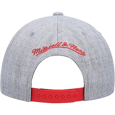 Men's Mitchell & Ness Heather Gray Portland Trail Blazers Hardwood Classics 2.0 Snapback Hat