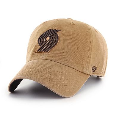 Men's '47 Tan Portland Trail Blazers Ballpark Clean Up Adjustable Hat