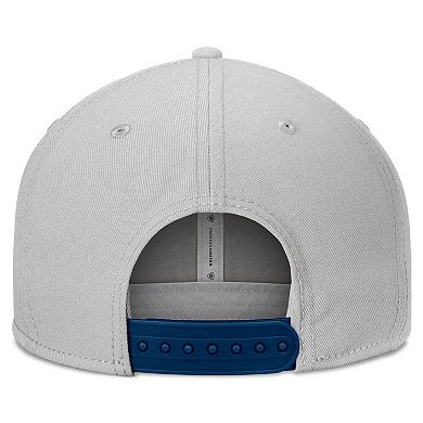 Men's Top of the World Gray Michigan Wolverines Hudson Snapback Hat