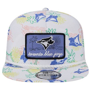Men's New Era White Toronto Blue Jays Islander Golfer Snapback Hat