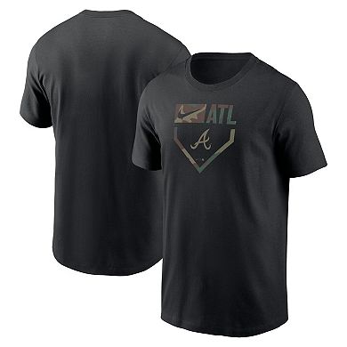 Men's Nike Black Atlanta Braves Camo T-Shirt
