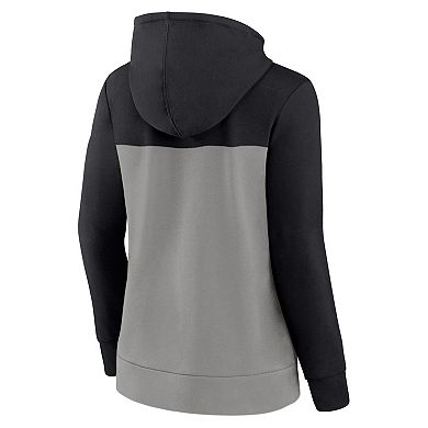 Women's Fanatics Branded Black/Gray Chicago White Sox Take The Field Colorblocked Hoodie Full-Zip Jacket
