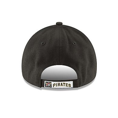 Men's New Era Black Pittsburgh Pirates Team League 9FORTY Adjustable Hat