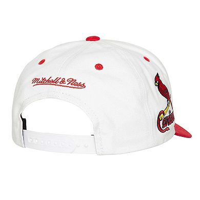 Men's Mitchell & Ness White St. Louis Cardinals Cooperstown Collection Tail Sweep Pro Snapback Hat