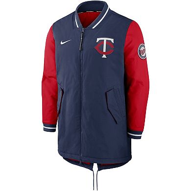 Men's Nike Navy Minnesota Twins Dugout Performance Full-Zip Jacket