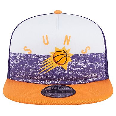 Men's New Era Purple Phoenix Suns Arch A-Frame Trucker 9FIFTY SnapbackÂ Hat
