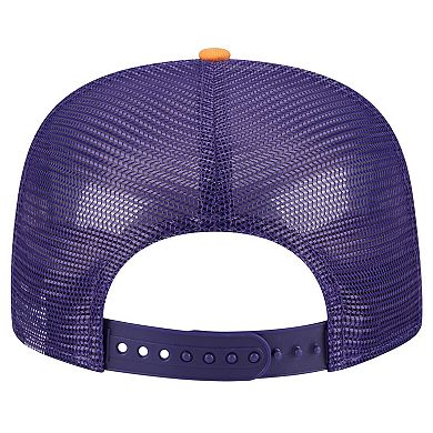 Men's New Era Purple Phoenix Suns Arch A-Frame Trucker 9FIFTY SnapbackÂ Hat