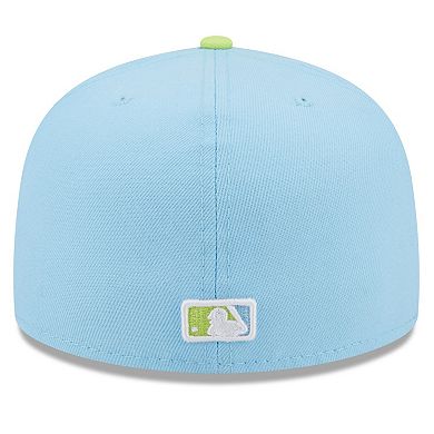 Men's New Era Light Blue/Neon Green San Francisco Giants Spring Color Two-Tone 59FIFTY Fitted Hat