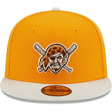 Men's New Era Gold Pittsburgh Pirates Tiramisu  9FIFTY Snapback Hat