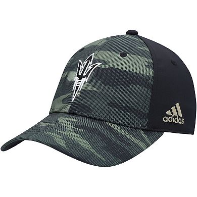 Men's adidas Camo Arizona State Sun Devils Military Appreciation Primegreen Flex Hat