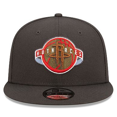 Men's New Era Charcoal Houston Rockets Color Pack Multi 9FIFTY Snapback Hat