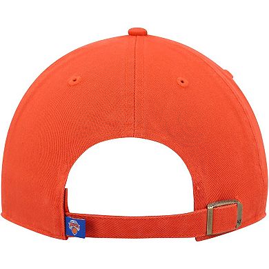 Men's '47 Orange New York Knicks Team Clean Up Adjustable Hat