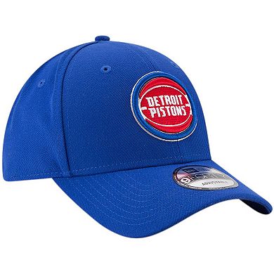 Men's New Era Blue Detroit Pistons Official The League 9FORTY Adjustable Hat