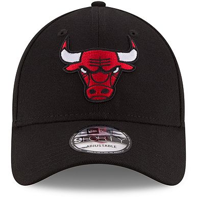 Men's New Era Black Chicago Bulls Official Team Color 9FORTY Adjustable Hat